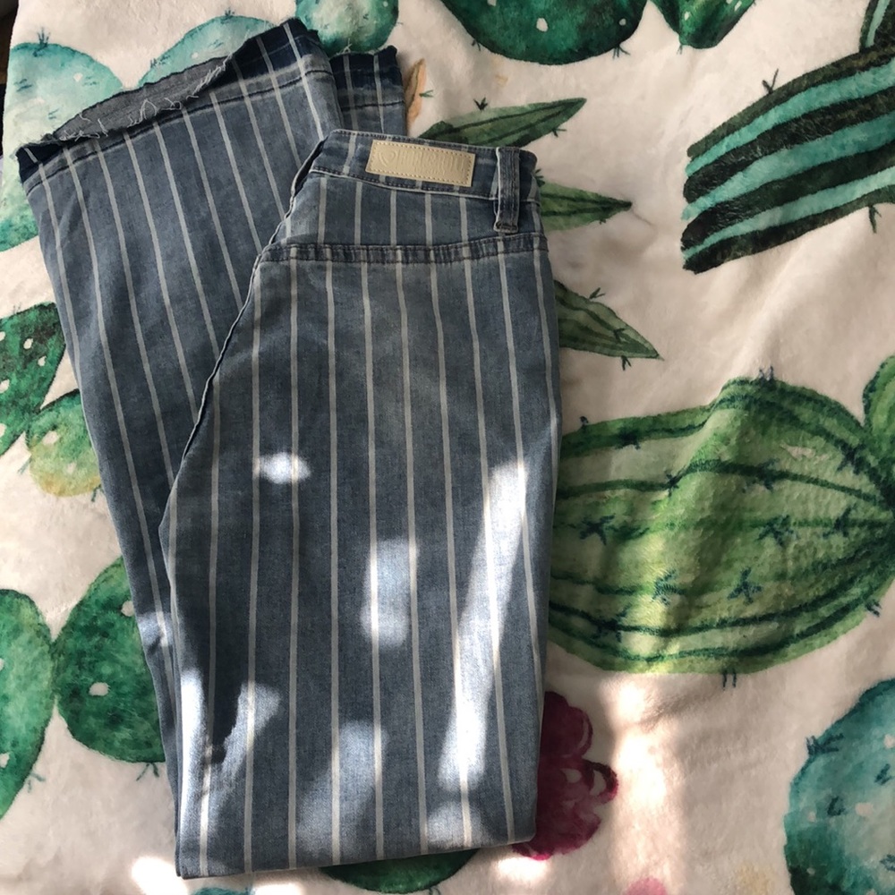 Rock and roll denim high rise trousers. Worn once